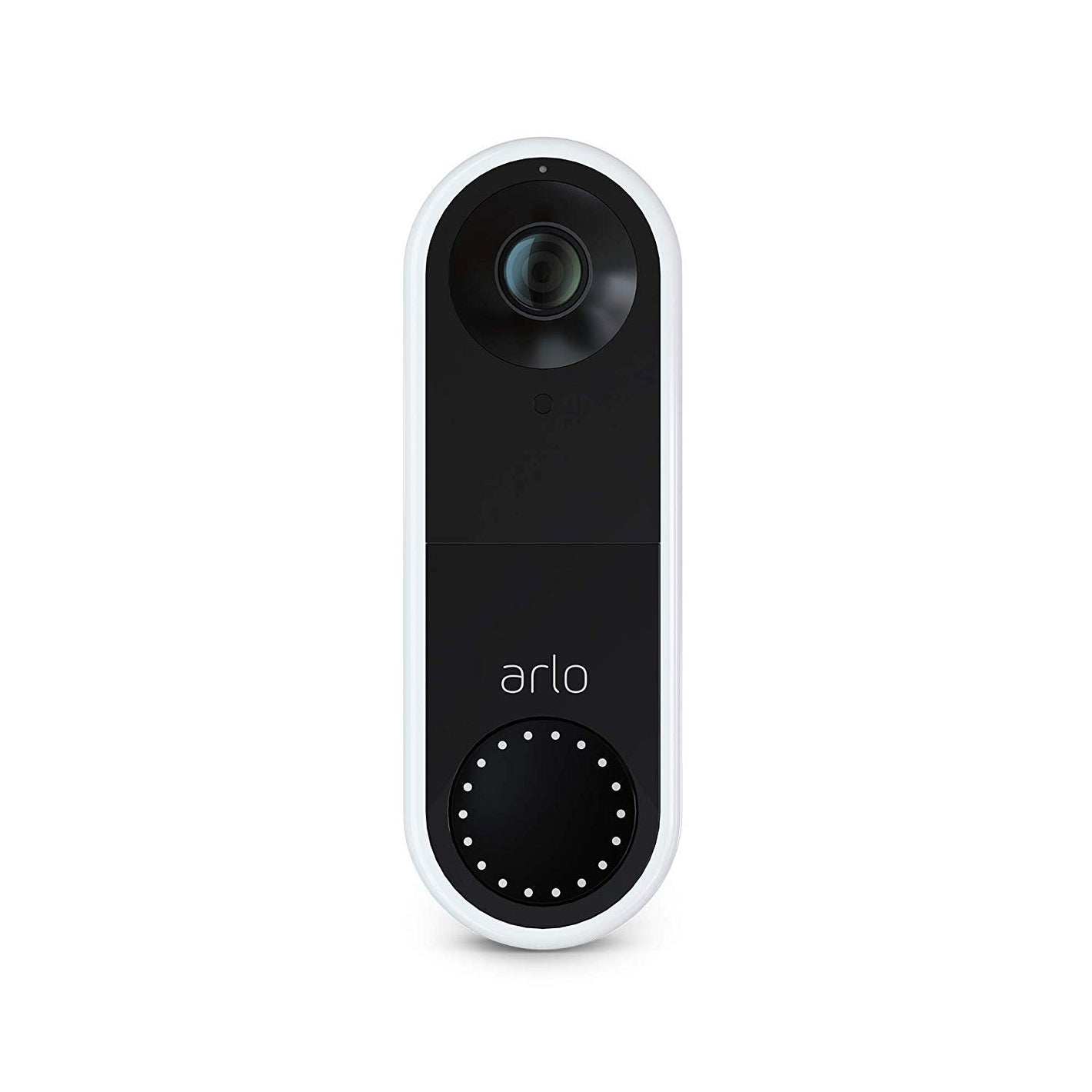 Buy now Arlo Essential Wired Video Doorbell - HD Video, 180° View, Night Vision, 2 Way Audio, Direct to Wi-Fi No Hub Needed, Wired, White – AVD1001 (Renewed) at indiglob india