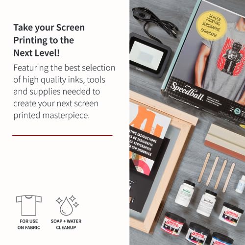 Buy now Speedball Advanced All-In-One Screen Printing Kit, Includes LED UV Exposure Lamp at indiglob india