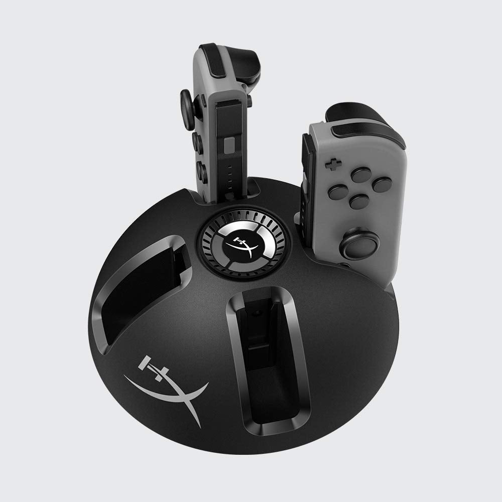 Buy now HyperX Chargeplay Quad - 4-in-1 Joy-Con Charging Station for Nintendo Switch with LED Indicators, USB Connection at indiglob india