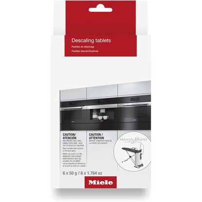 Miele Descaling Tablets for Coffee Machines, Steam Ovens, Ovens, Ranges, 6 count