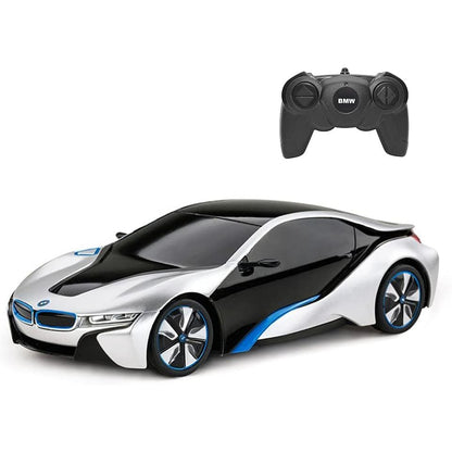 RASTAR BMW i8 RC Car BMW i8 1/24 Remote Control Car, BMW Toy Car - Silver