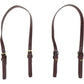Semetall PU Leather Replacement 2 Pcs 67cm to 76cm Brown Replacement Purse Strap Leather Handles for Bags