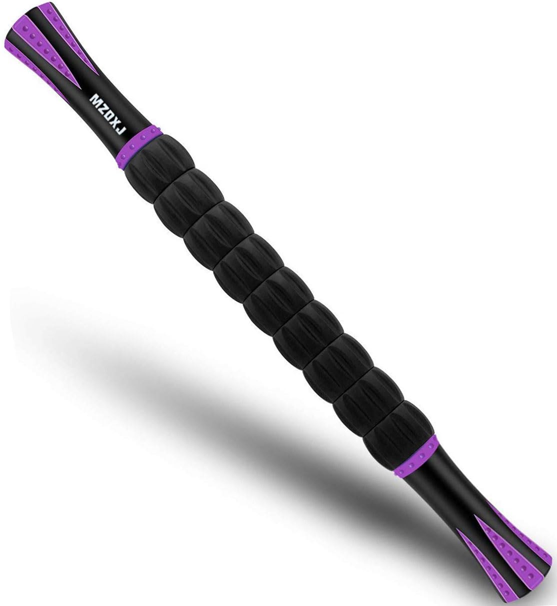 Buy now Muscle Roller Massage Roller Stick- Deep Tissue Fascia Blaster for Myofascial Pain Relief, Lymphatic Drainage & Body Sculpting, Handheld Physical Therapy & Recovery Tool (Black White-24 inch) at indiglob india