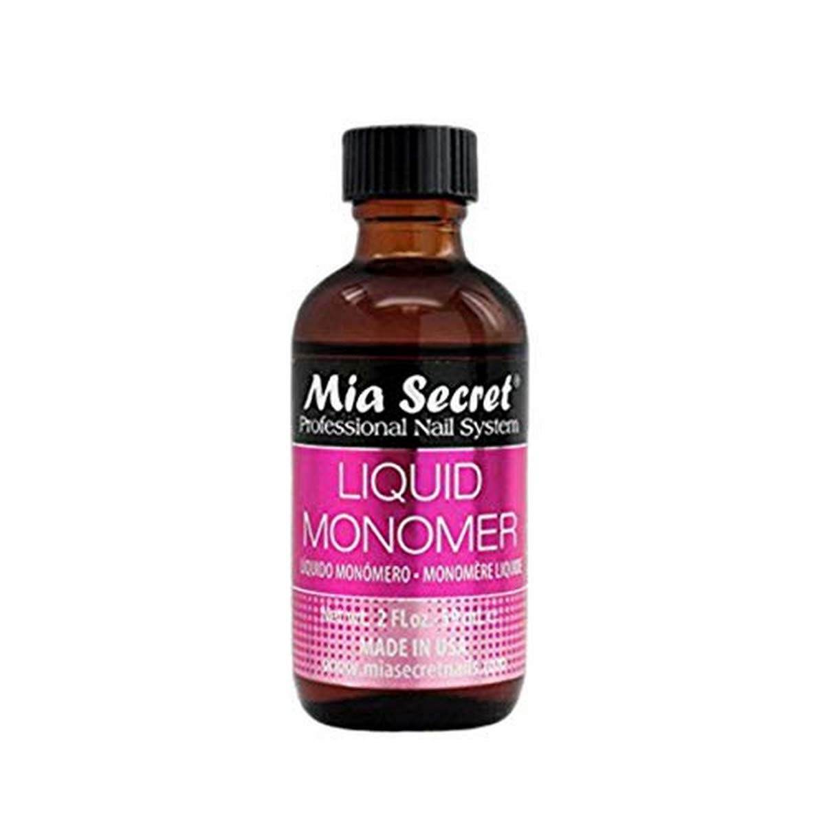 2 oz Mia Secret Liquid Monomer - Professional Acrylic Nail Liquid for Acrylic Powder - EMA monomer - Nail Monomer liquid - My Store