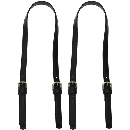 Semetall PU Leather Replacement 2 Pcs 67cm to 76cm Brown Replacement Purse Strap Leather Handles for Bags