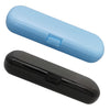 2 Pcs Electric Toothbrush Travel Case, Portable Travel Toothbrush Holder for Electric Toothbrush Set (White and Black) - Blue and Black
