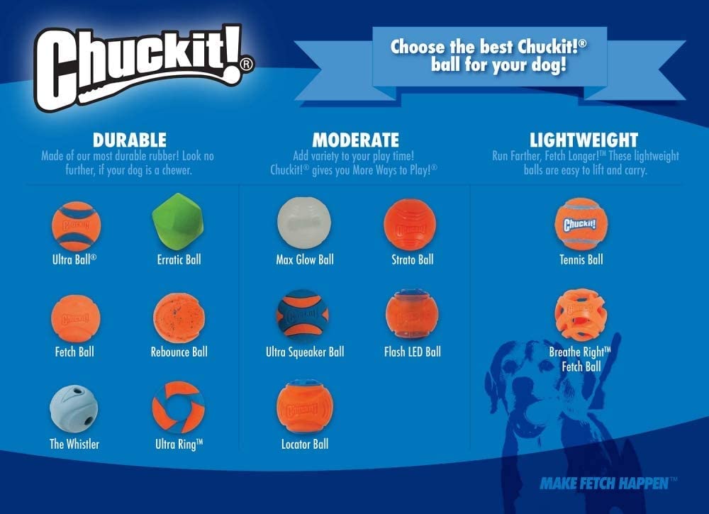 Buy now Chuckit! The Whistler Ball Dog Toy, Small (2 Inch Diameter) for Dogs 0-20 lbs, Pack of 2 at indiglob india