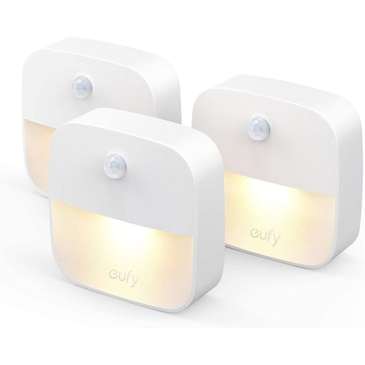 Buy now eufy by Anker, Stick-On Night Light, Warm White LED, Motion Sensor, Bedroom, Bathroom, Kitchen, Hallway, Stairs, Energy Efficient, Compact, 3-Pack at indiglob india