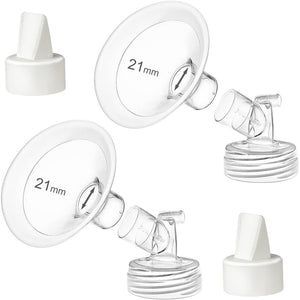 PumpMom-us 21mm Flanges Compatible with Spectra S2 S1 9 Plus Breast Pumps Accessories, Replacement Breast Shield for Spectra Pump Parts and 21 mm Flange
