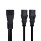 chenyang IEC 320 C14 Male 1 to 2 C13 Female Y Splitter Power Extension Cable Adapter 10A 250V for Monitor/Computer/PDU Chassis/Printer