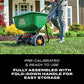 Buy now Scotts Turf Builder EdgeGuard DLX Broadcast Spreader for Seed, Fertilizer, Salt, Ice Melt, Holds up to 15,000 sq.ft. Product at indiglob india