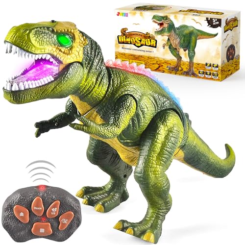 Buy now JOYIN Robot Dinosaur Toy for Kids Boys 3+ Big T.rex with Light and Realistic Roaring Sound, Remote Control Walking & Dancing Dinosaur, Electronic Steam Toy, Birthday Gift for Kids Boys Girls at indiglob india