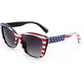 FEISEDY Polarized Vintage Sunglasses American Womens Square Jackie O Cat Eye Sunglasses B2451