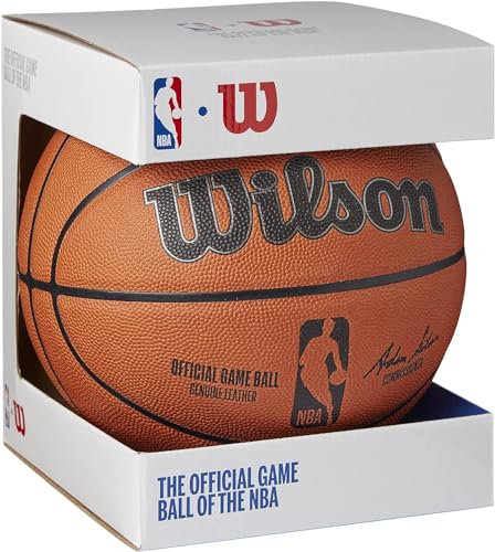 Buy now Wilson NBA Official Game Basketball - Brown, Size 7-29.5" at indiglob india