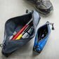 Buy now Klein Tools 55559 Stand-Up Zipper Bag Tool Pouch with Carabiners, 7-Inch Blue and 14-Inch Gray Utility Bags with Reinforced Bottom, 2-Pack at indiglob india