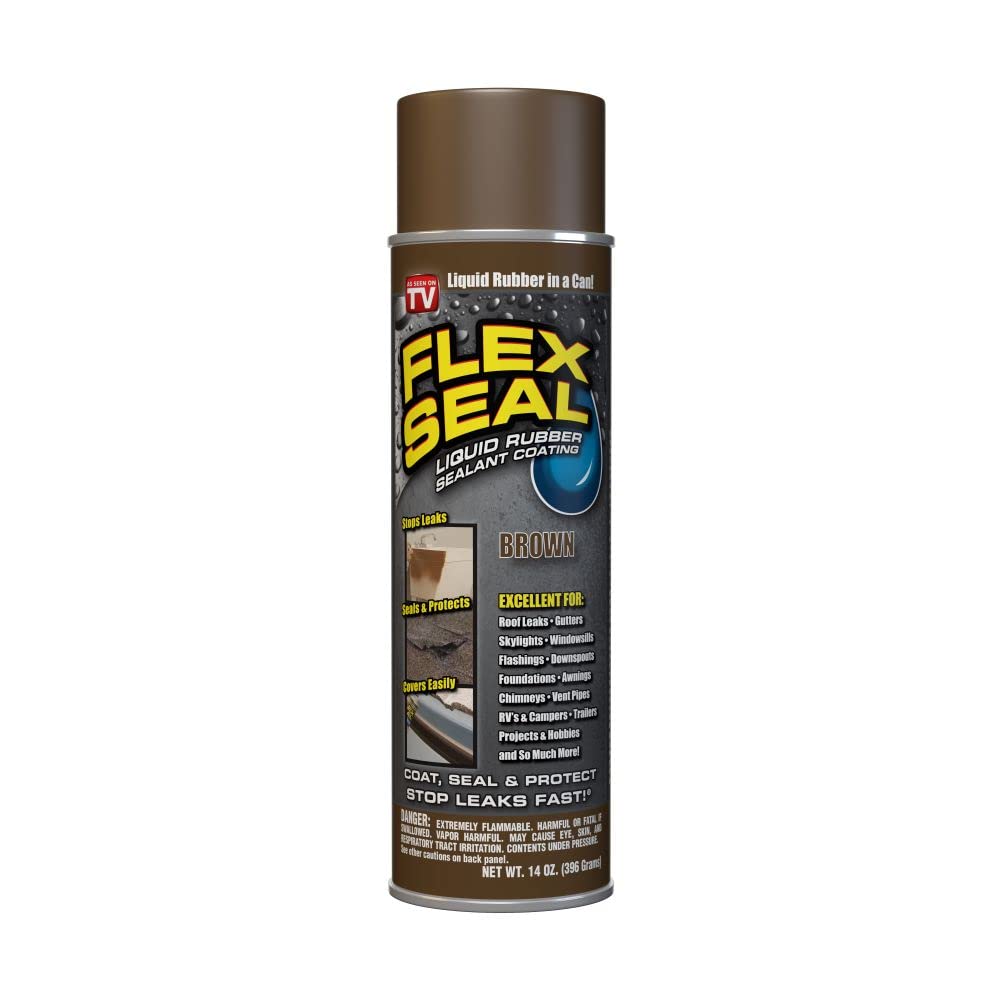 Buy now Flex Seal, 14 oz, Clear, Stop Leaks Instantly, Transparent Waterproof Rubber Spray On Sealant Coating, Perfect for Gutters, Wood, RV, Campers, Roof Repair, Skylights, Windows, and More at indiglob india