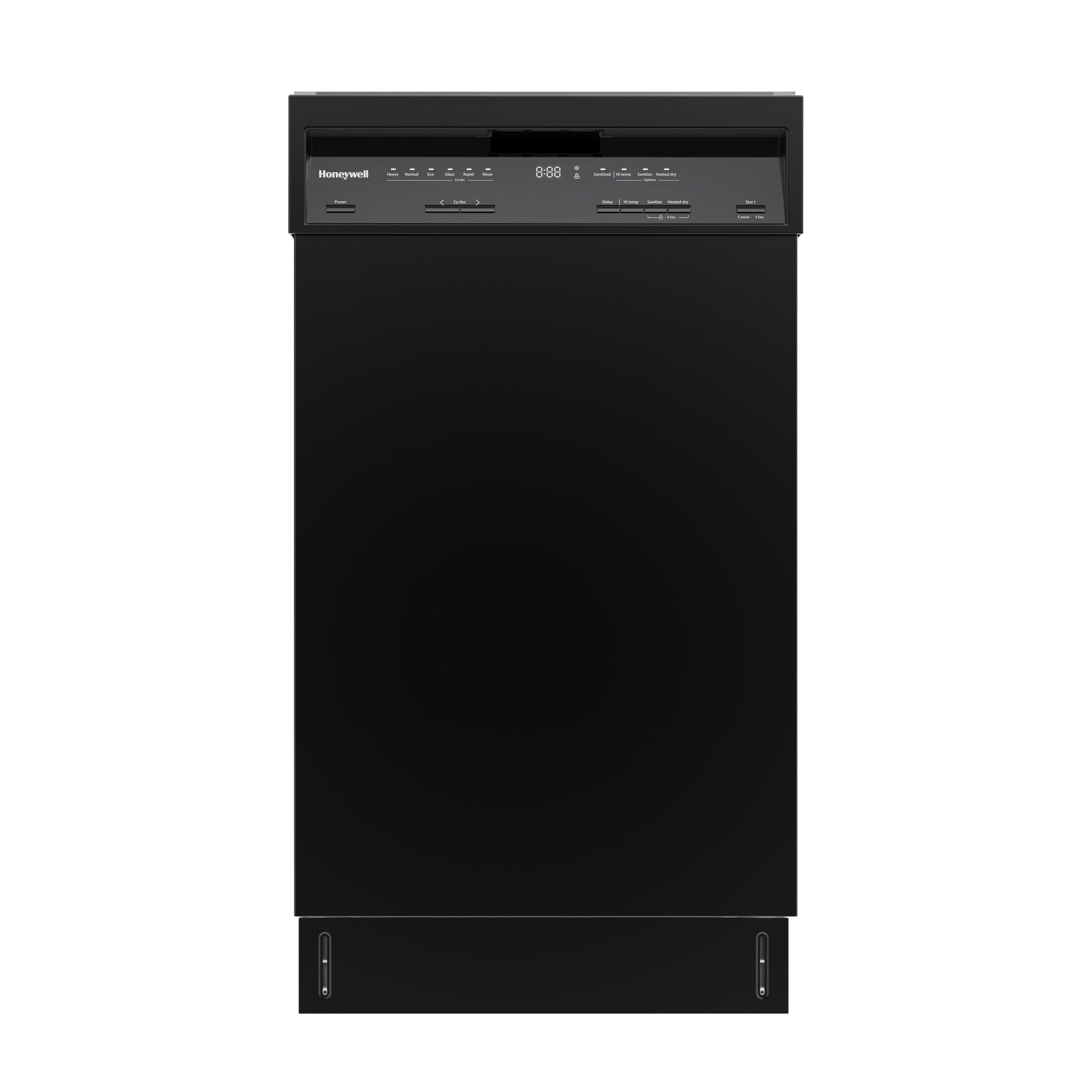 Buy now Honeywell 18 Inch Dishwasher with 8 Place settings, 6 Washing Programs, Stainless Steel Tub, UL/Energy Star- Black black at indiglob india