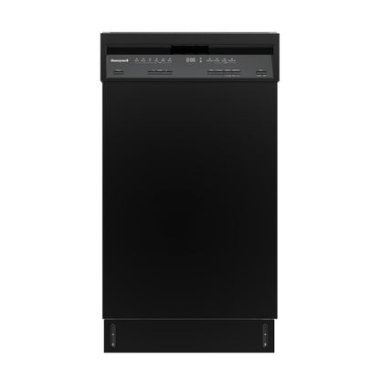 Buy now Honeywell 18 Inch Dishwasher with 8 Place settings, 6 Washing Programs, Stainless Steel Tub, UL/Energy Star- Black black at indiglob india