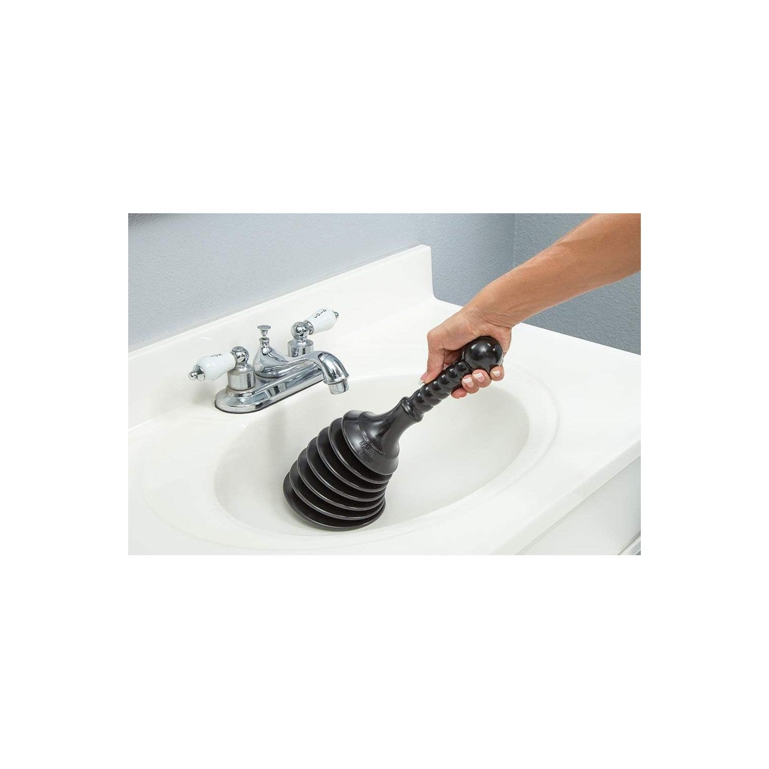 Buy now Master Plunger MPS4 Sink & Drain Plunger for Kitchen Sinks, Bathroom Sinks, Showers, and Bathtubs. Small and Strong Design with Large Bellows Commercial & Residential Use, Black at indiglob india