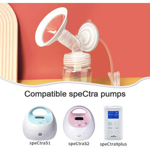 PumpMom-us 21mm Flanges Compatible with Spectra S2 S1 9 Plus Breast Pumps Accessories, Replacement Breast Shield for Spectra Pump Parts and 21 mm Flange