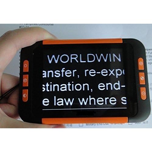 Buy now ViSee LVM-300 3.5 Inch Portable Video Magnifier Reading Aide for Low Vision with Stand at indiglob india