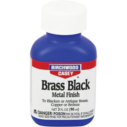 Birchwood Casey Fast-Acting Brass Black Metal Finish to Blacken or Antique Brass, Copper, Bronze Parts