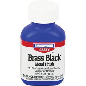 Birchwood Casey Fast-Acting Brass Black Metal Finish to Blacken or Antique Brass, Copper, Bronze Parts