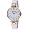 Anne Klein Women's Leather Strap Watch - White