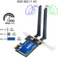 PCI-E WiFi Card BT4.0 for MacOS Windows 7/8/10/11 802.11a/g/n/ac PCI-E PCI Network Adapter mac-Compatible Wi-Fi AirDrop Handoff Instant Hotspot macOS MIMO Mac OS X natively Supported BCM4360 AC1200