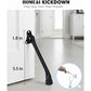 HOME&I Kickdown Door Stopper,7-Inch Door Holder Kick Door Kickstand Rubber Foot (Black, 7 Inch x 2 Pack)