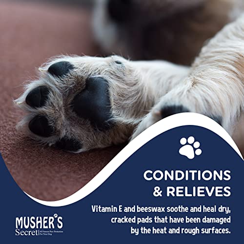 Buy now Musher’s Secret Dog Paw Wax 200g – Natural Paw Balm for Dogs with Vitamin E – Helps Protect Paws from Hot Pavement, Ice & Salt – Moisturizes Cracked Pads – Lick-Safe, Non-Toxic Dog Paw Protector at indiglob india