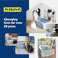 Buy now PetSafe ScoopFree Premium Natural Cat Litter - Eco-Friendly Long-Lasting Litter - High Absorbency & Low-Tracking Design - Non-Clumping Pebbles - 4.2 lb Bag - 2 Pack at indiglob india