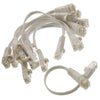 CablesOnline, 10-Pack 6-inch CAT6 Network UTP Ethernet RJ45 Flat-Design Patch Black Cable, (U6-000FK-10) - White
