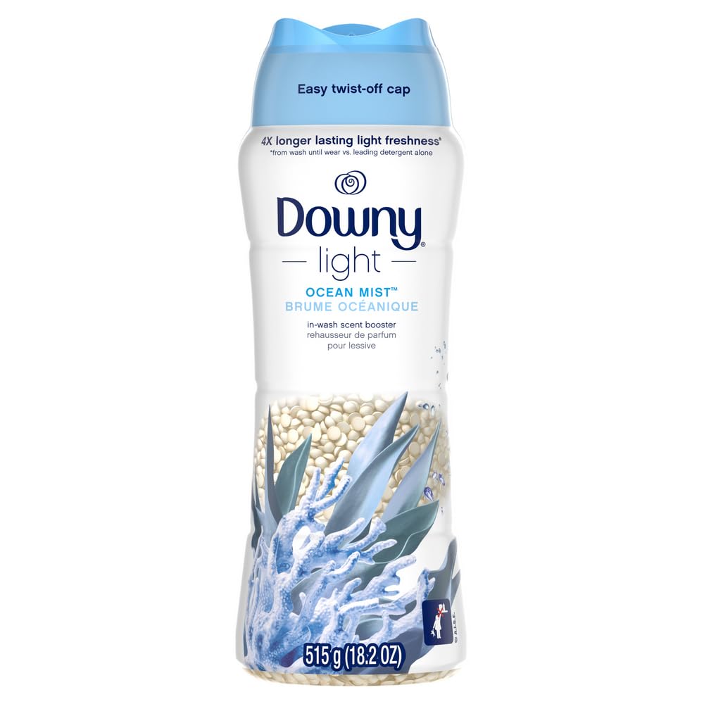 Buy now Downy Light Laundry Scent Booster Beads, Ocean Mist Scent, 24 OZ, In-Wash Fabric Beads Designed To Be Gentle With A Light Boost Of Scent, No Heavy Perfumes at indiglob india