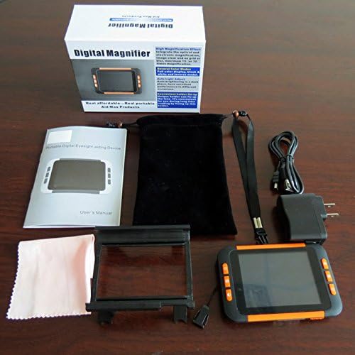 Buy now ViSee LVM-300 3.5 Inch Portable Video Magnifier Reading Aide for Low Vision with Stand at indiglob india