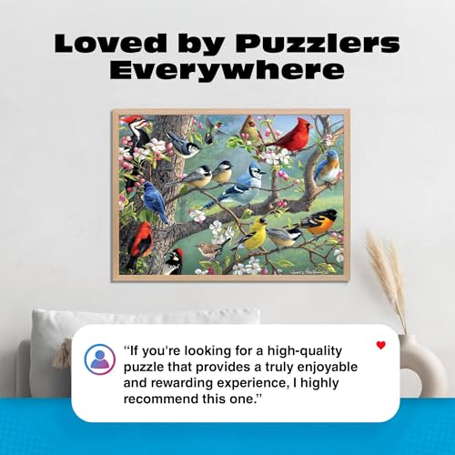 Buy now Buffalo Games - Birds in an Orchard - Hautman - 1000 Piece Jigsaw Puzzle for Adults, Challenging Bird Puzzle for Game Nights, Finished Size 26.75 x 19.75, Made in the USA at indiglob india