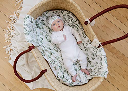 Buy now Copper Pearl Large Premium Knit Baby Swaddle Receiving Blanket Fern at indiglob india
