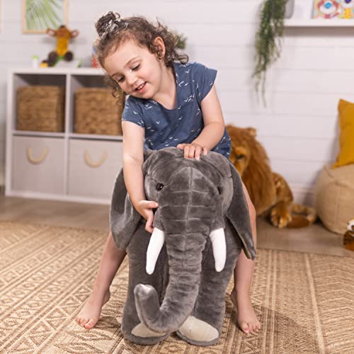 Buy now Melissa & Doug Giant Elephant - Lifelike Stuffed Animal (Over 3 feet Long) at indiglob india
