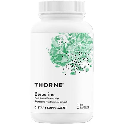 THORNE - Berberine - Dual Action Formula with Phytosome Plus Botanical Extract - Support Heart Health, Immune System, Healthy GI, Cholesterol* - Gluten-Free, Dairy-Free - 60 Capsules - 30 Servings