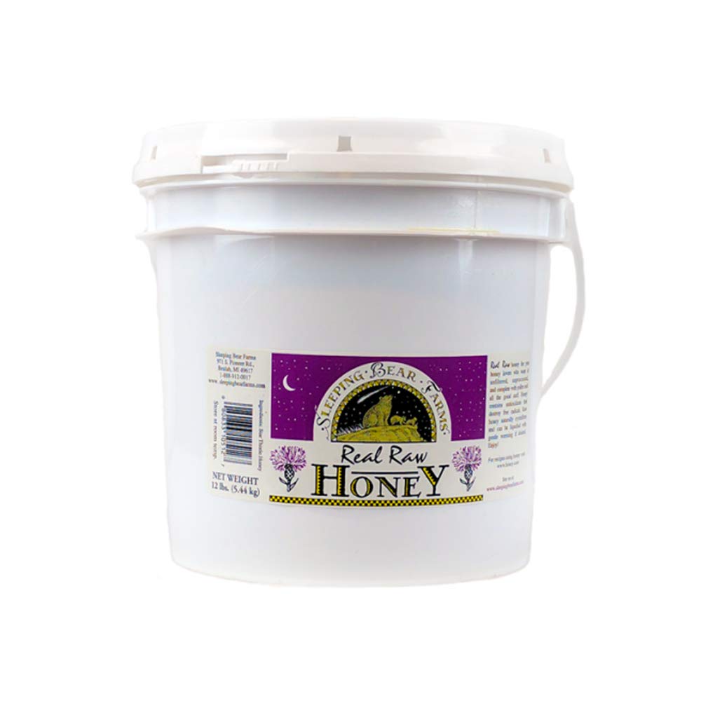 Buy now Raw Honey 1 Gallon Bucket- 12 Lbs. Pail Honey, Unfiltered, Unpasteurized, Unblended, Bulk, No Additives, Spreadable Creamy Honey from Our Beekeepers Hives at indiglob india