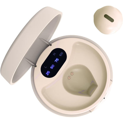 Mini Bluetooth Earbuds Wireless Earpiece Semi-in-Ear Ear Buds for Small Ear with Clear Sound, Wireless Headphones for Stream Music or Podcasts