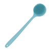 DNC Back Scrubber for Shower Soft Silicone Bath Body Brush with Long Handle (Black) - Blue