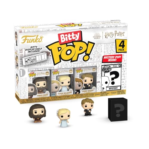 Buy now Funko Bitty POP HP GOF - Hagrid, 4-Pack and A Surprise Mystery Mini Figure - 0.9 Inch (2.2 Cm) - Harry Potter Collectable - Stackable Display Shelf Included - Gift Idea - Party Bags Stocking at indiglob india