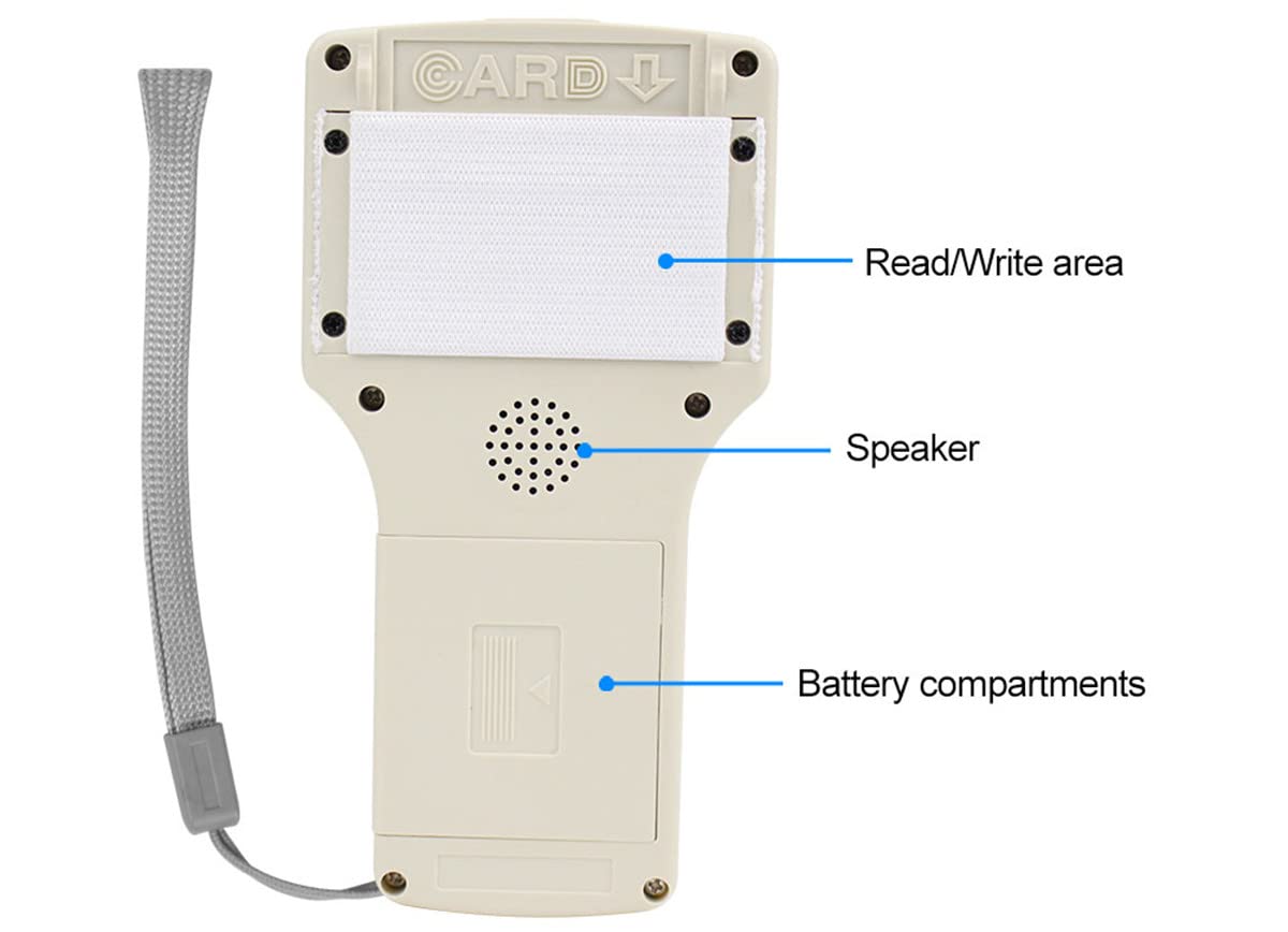 Buy now English 10 Frequency RFID NFC Card Copier Reader Writer for IC ID Cards and All 10pcs 125kHz Cards+10pcs ID 125kh Key Fobs+10pcs 13.56mhz UID Key +1USB at indiglob india