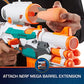 Buy now Nerf Modulus Tri-Strike Blaster, Mega Barrel, Rocket Launcher, Clip, 1 Rocket, Kids Outdoor Games (Amazon Exclusive) at indiglob india