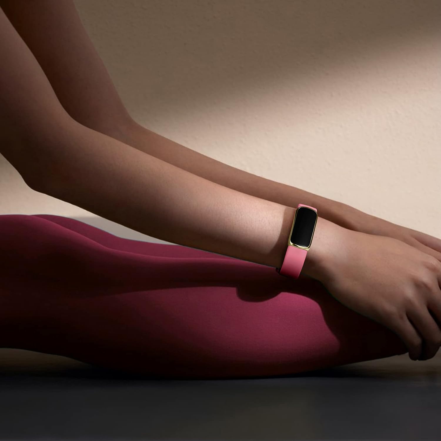 Buy now Maledan 6 Pack Bands Compatible with Fitbit Luxe Bands for Women Men, Soft Silicone Adjustable Waterproof Sport Band Replacement Strap Accessories Wristbands for Luxe Fitness Tracker at indiglob india