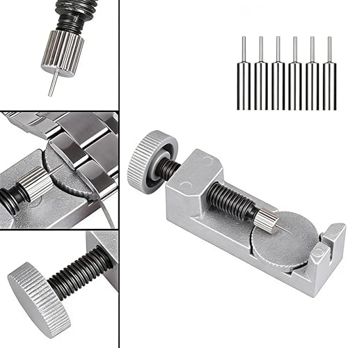Buy now Watch Band Strap Link Pins Remover Repair Tool,24 in 1 Kit with 6 Extra Tips Replacement,20PCS Cotter Pin,Spring Bar Tool Set,1PCS Head Hammer at indiglob india