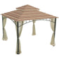 Garden Winds Replacement Canopy for Target Madaga Gazebo, Beige