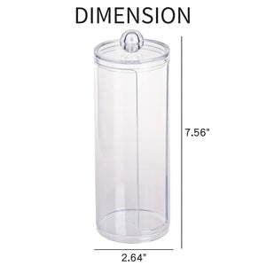 FABROK Clear Scrunchie Holder Stand, Hair Tie Organizer Stand with Lid, Portable Hair Accessories Organizer Perfect Scrunchy Display Organizer for Teen Girls