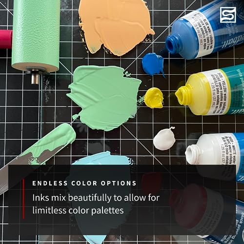 Buy now Speedball Water-Soluble Block Printing Ink Set ƒ?? 4 Bold Colors With Satiny Finish - 1.25 FL OZ Tubes at indiglob india